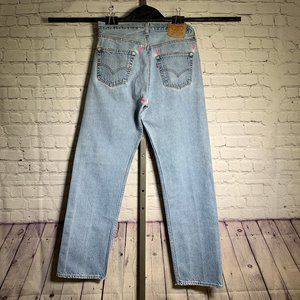 Naturally Distressed Levi 501 - 5 Button Jeans